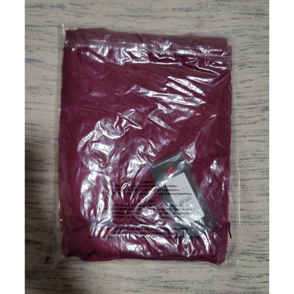 Lululemon Men Size XL Burgundy Wine Peloton Short Sleeve Metal Vent Tech ShirtLS - Picture 3 of 10